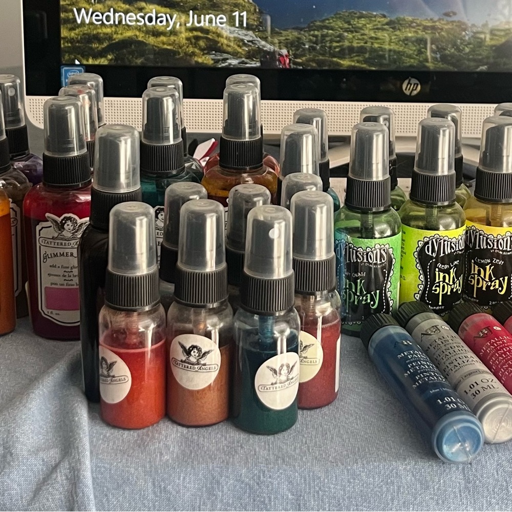 Ink Spray Set - Vibrant Mixed Media Colors